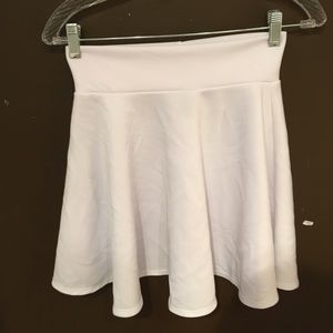 White plaited tennis skirt